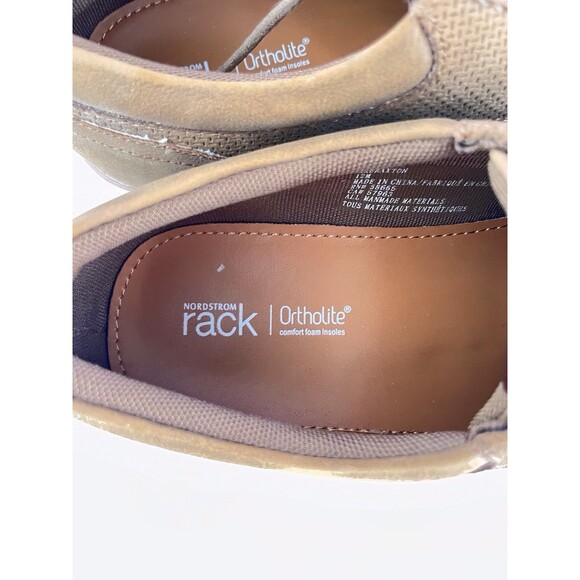 Nordstrom Rack Mens Braxton Ortholite Lace-Up Comfort Sneakers Tan Size 12M - Picture 9 of 11